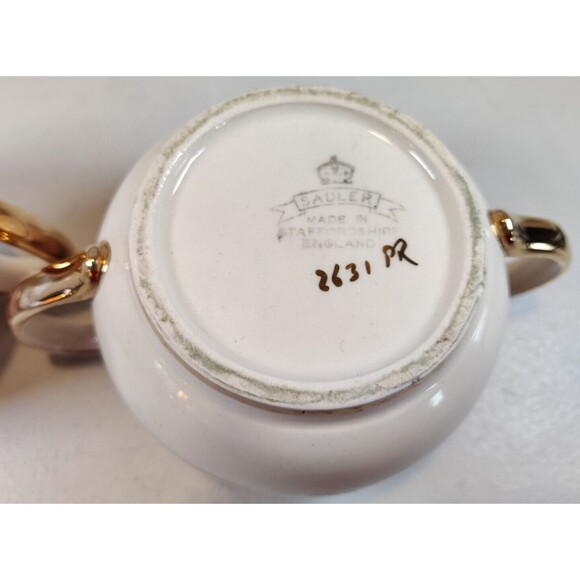 Vintage Sadler Sugar Bowl and Creamer Pitcher Made in Staffordshire, England Tea - Picture 12 of 12